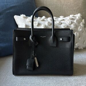 Authentic YSL Baby Sac De Jour Grained Supple Souple Black Barely Used